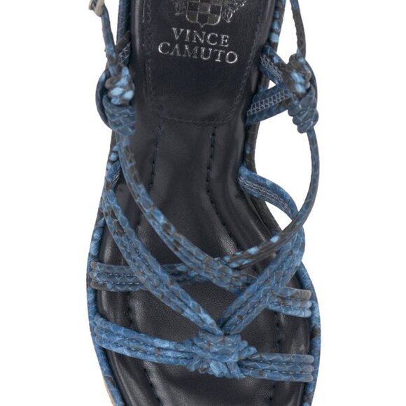 NEW VINCE CAMUTO Delyna Espadrille Wedge Sandals BLUE FOR WOMEN 123mn - Picture 7 of 12